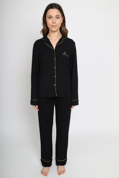 Luxury Modal Pyjama Set - Black