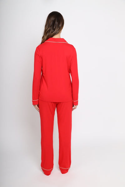 Luxury Modal Pyjama Set - Red